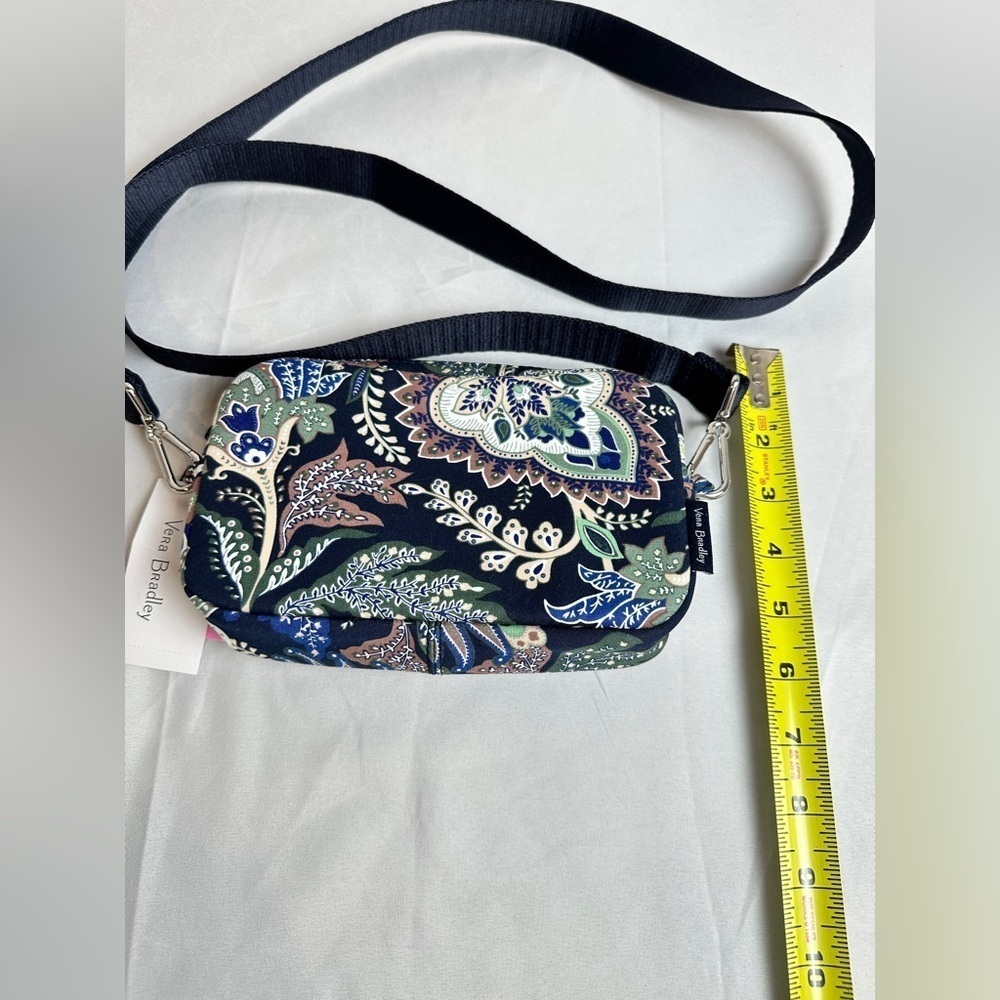 Vera Bradley Crossbody Navy Floral Patterned Crossbody Bag (NWT) - Picture 3 of 7